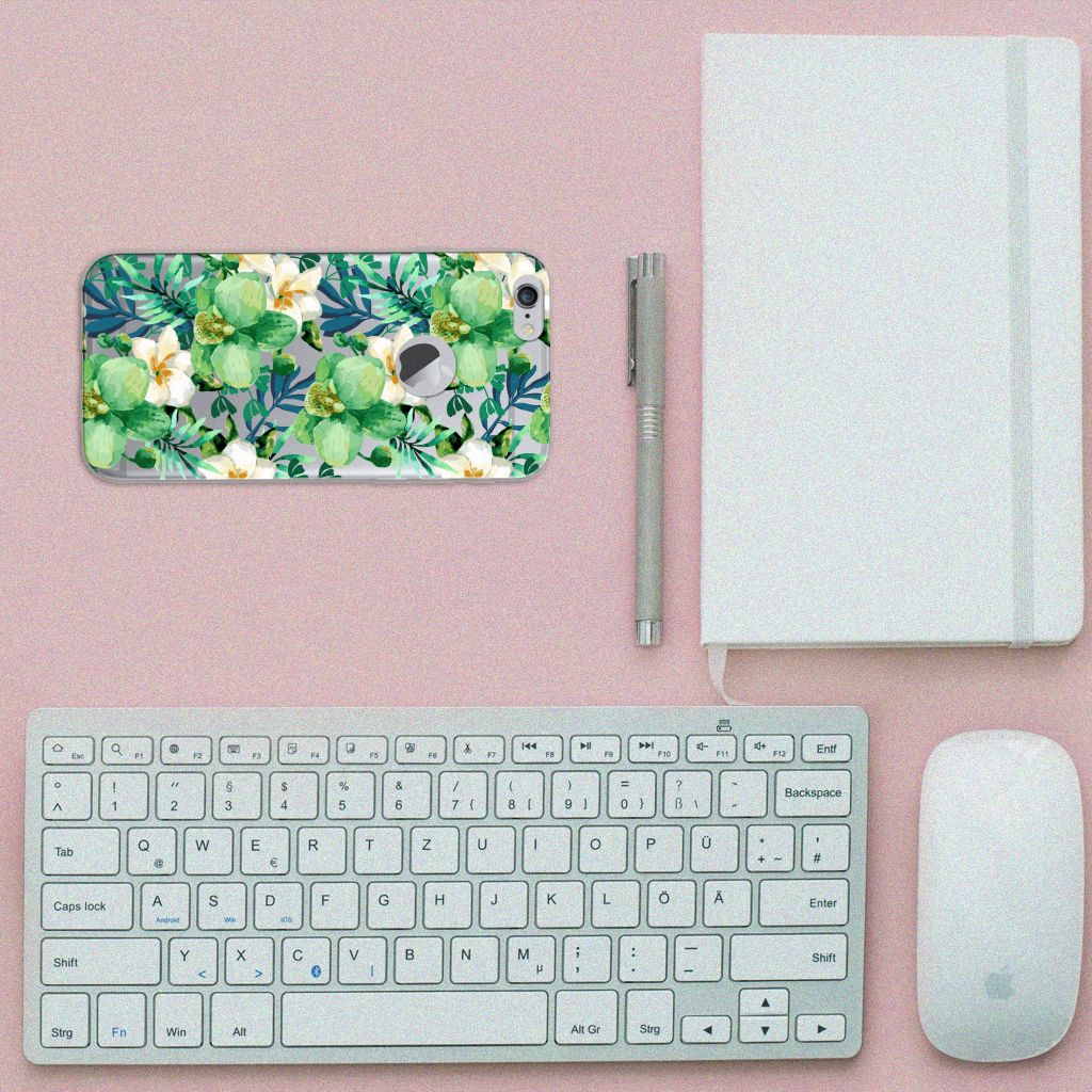 Apple iPhone 6 Plus | 6s Plus TPU Case Orchidee Groen