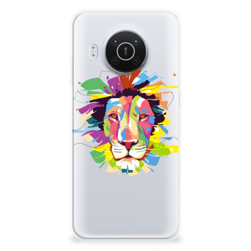 Nokia X10 | X20 Telefoonhoesje met Naam Lion Color B2C Telecom