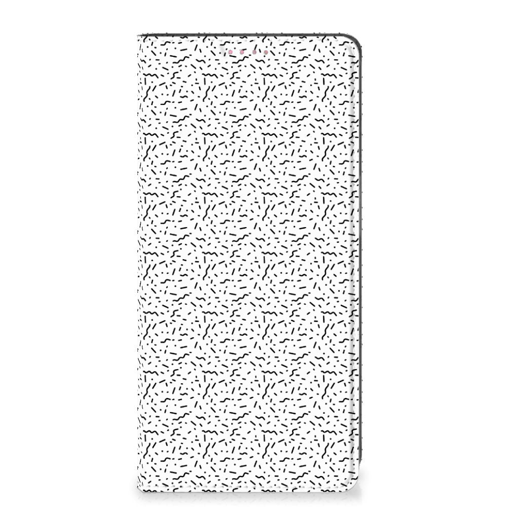 OPPO A54 5G | A74 5G | A93 5G Hoesje met Magneet Stripes Dots - B2C Telecom