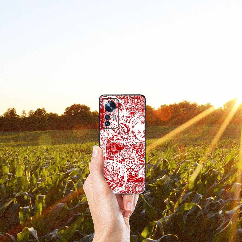 Telefoonhoesje Xiaomi 12 | 12X Angel Skull Rood B2C Telecom