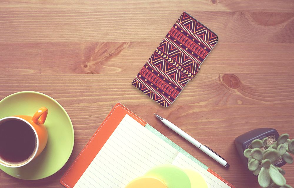 Samsung Galaxy A31 Telefoon Hoesje Aztec Paars