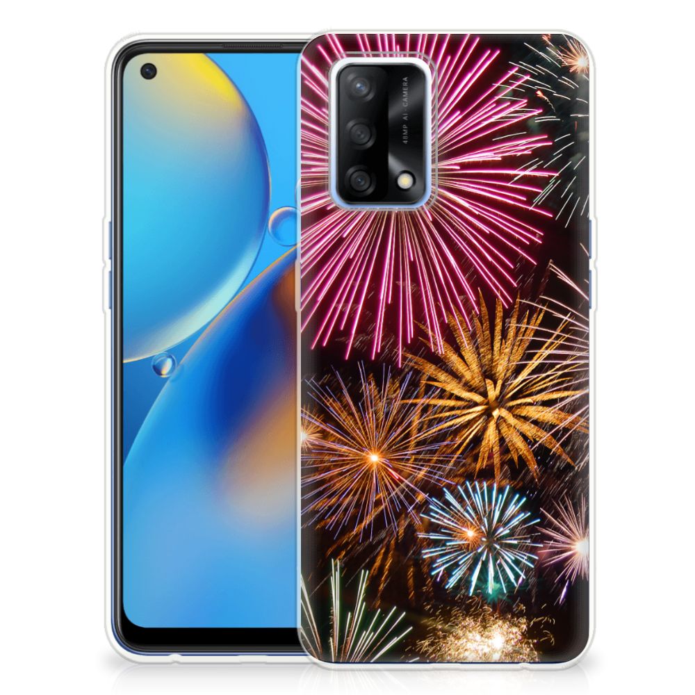 OPPO A74 4G Silicone Back Cover Vuurwerk