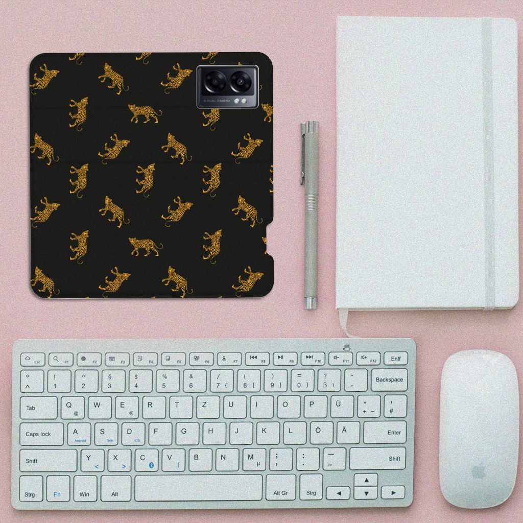 Hoesje maken voor OPPO A77 5G | A57 5G Leopards - B2C Telecom