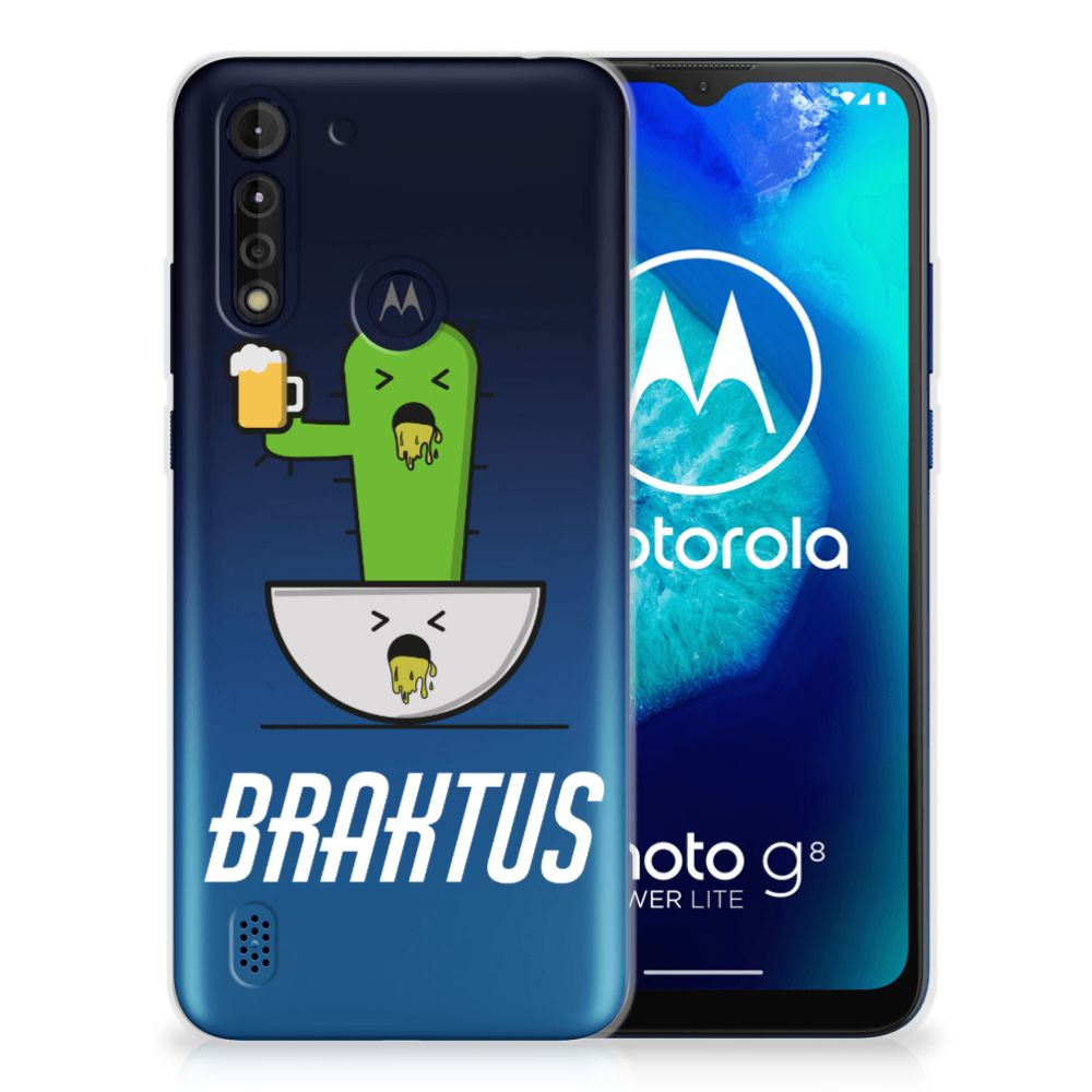 Motorola Moto G8 Power Lite Telefoonhoesje met Naam Braktus