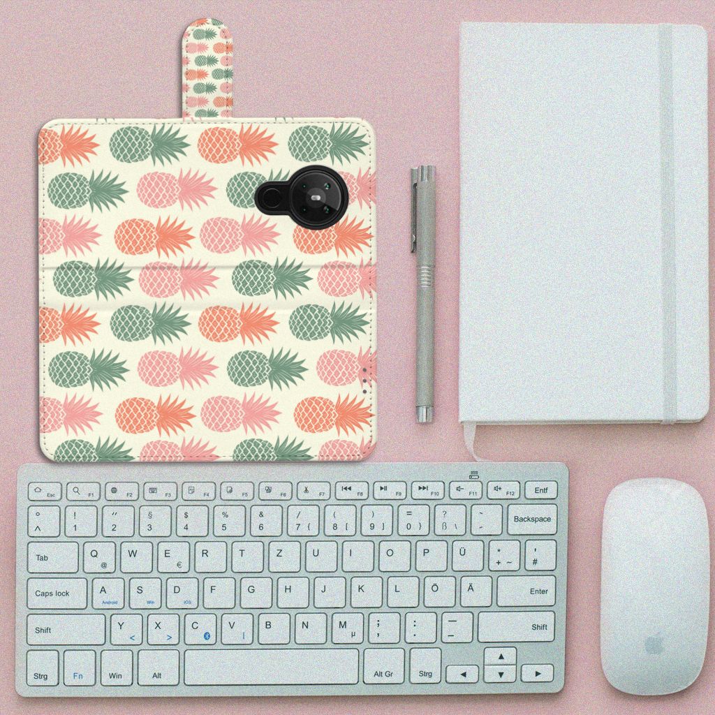 Nokia 5.3 Book Cover Ananas