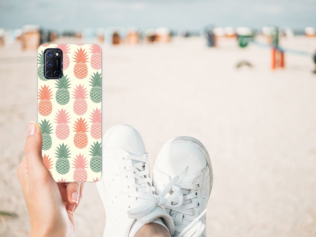OPPO A52 | A72 Siliconen Case Ananas B2C Telecom