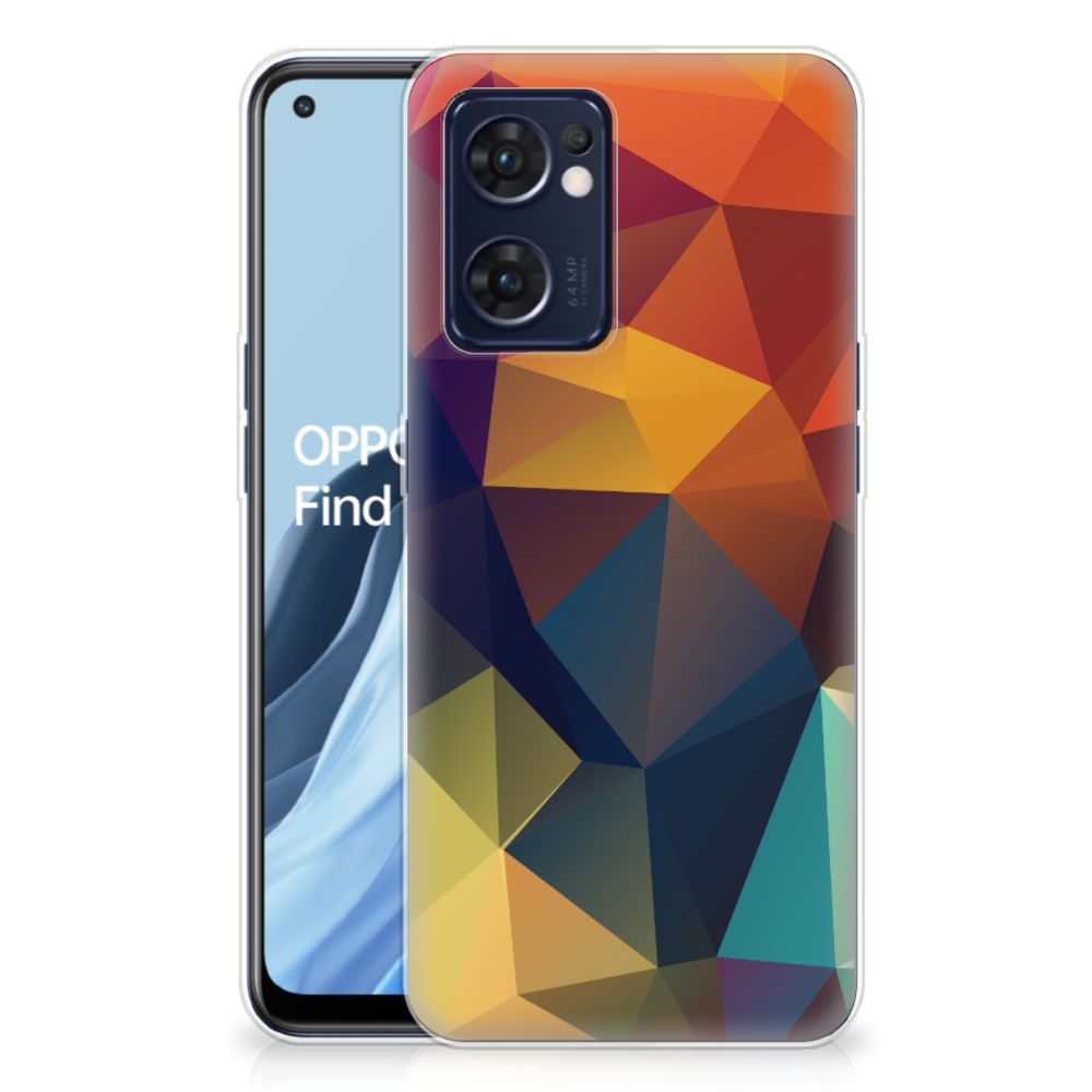 OPPO Reno 7 5G | Find X5 Lite TPU Hoesje Polygon Color B2C Telecom