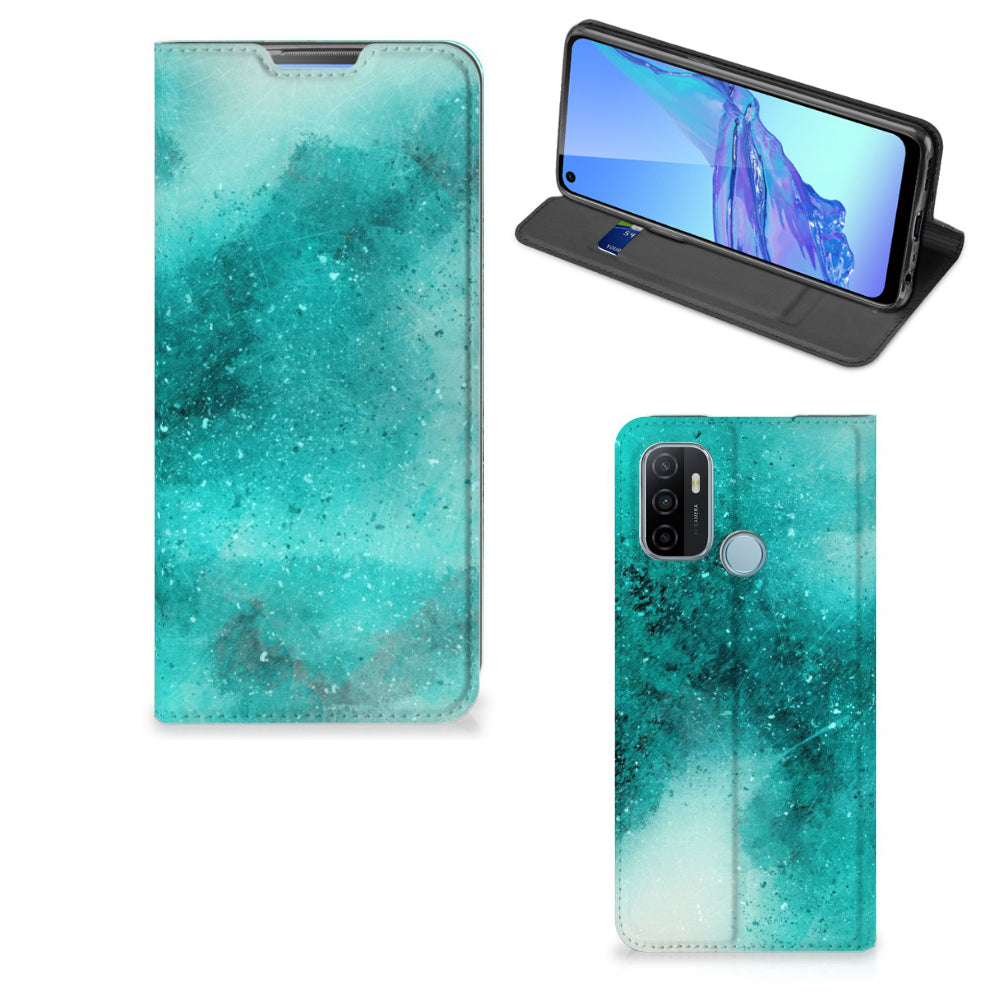 Bookcase OPPO A53 | A53s Painting Blue