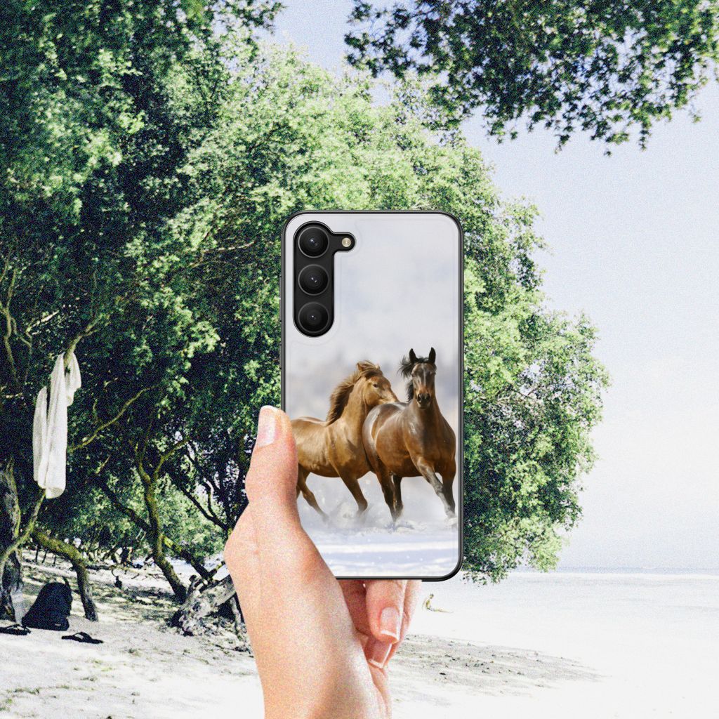 Samsung Galaxy S23 Plus Dierenprint Telefoonhoesje Paarden B2C Telecom
