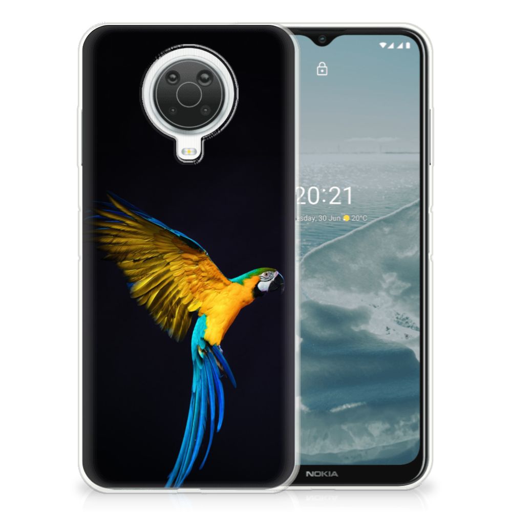 Nokia G20 | G10 TPU Hoesje Papegaai