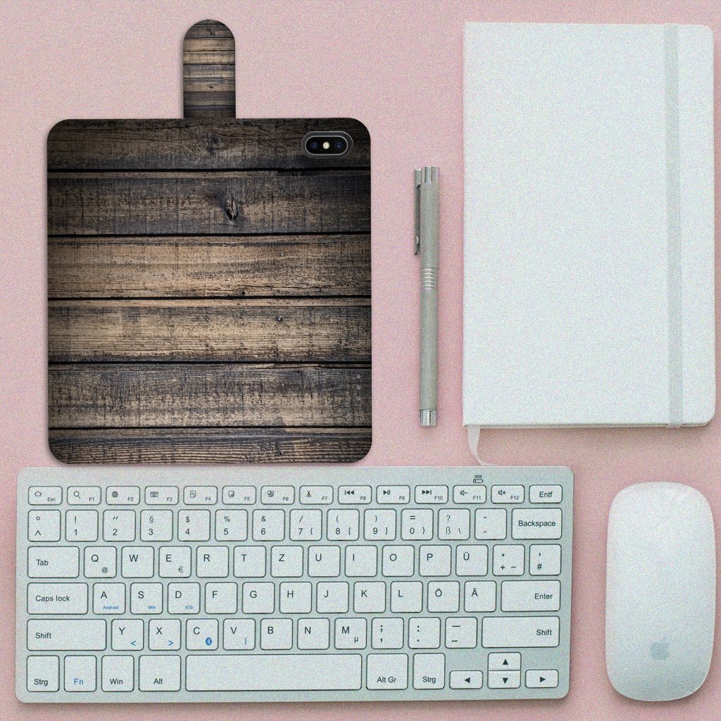 Apple iPhone Xs Max Book Style Case Steigerhout