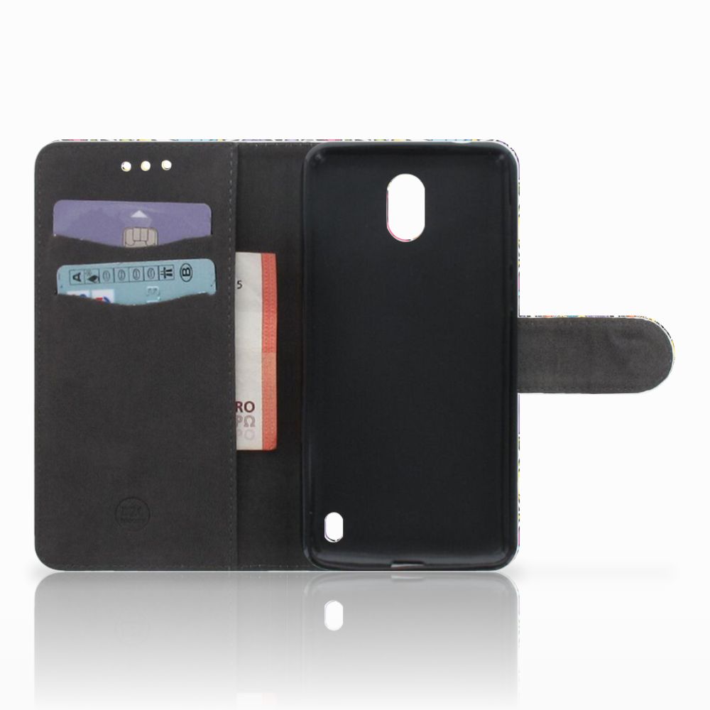 Nokia 2 Wallet Case met Pasjes Punk Rock