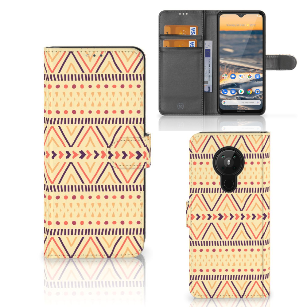 Nokia 5.3 Telefoon Hoesje Aztec Yellow