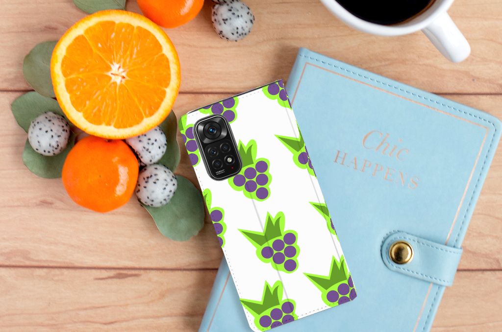 Xiaomi Redmi Note 11/11S Flip Style Cover Druiven - B2C Telecom