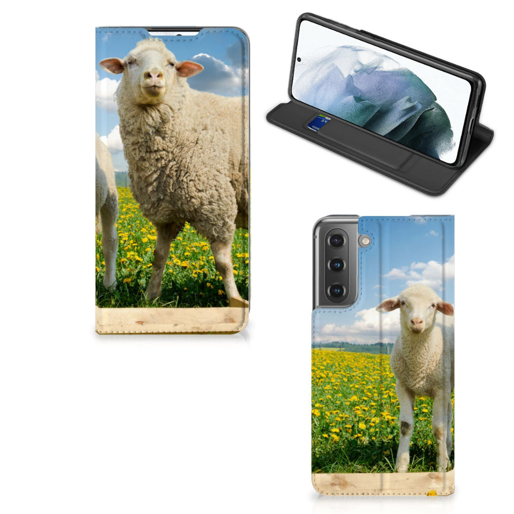 Samsung Galaxy S21 FE Hoesje maken Schaap en Lammetje