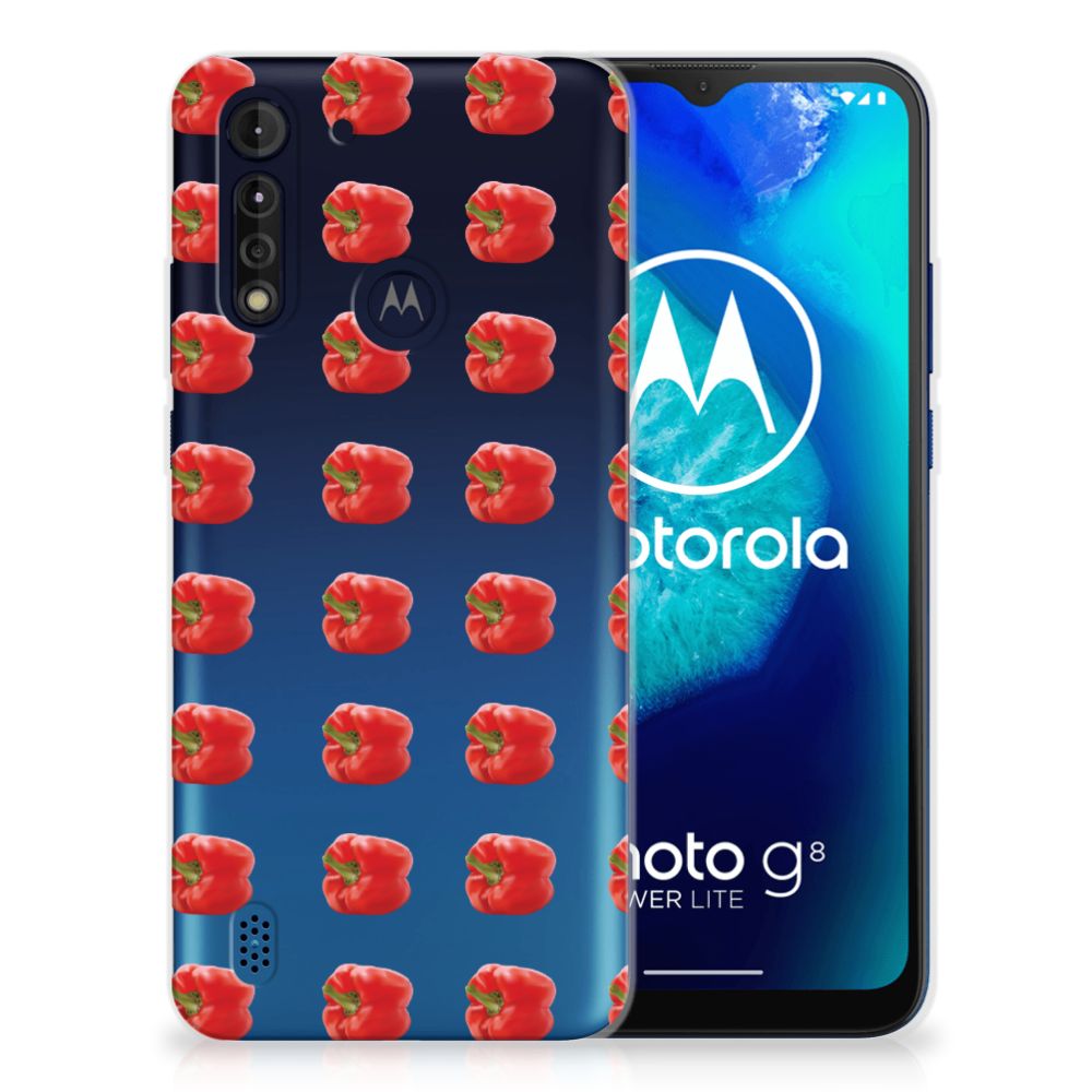 Motorola Moto G8 Power Lite Siliconen Case Paprika Red B2C Telecom