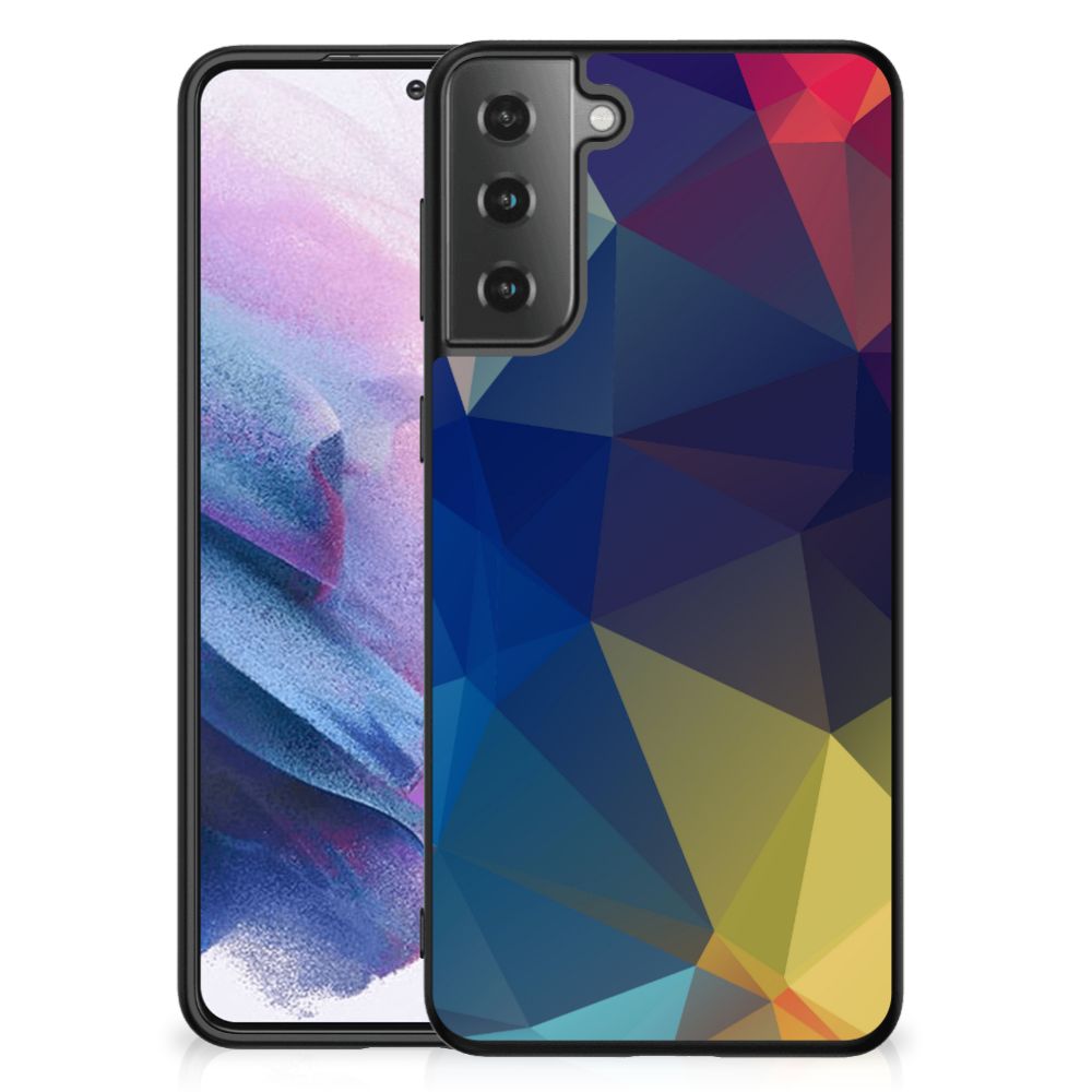Samsung Galaxy S21 Plus Backcover Polygon Dark