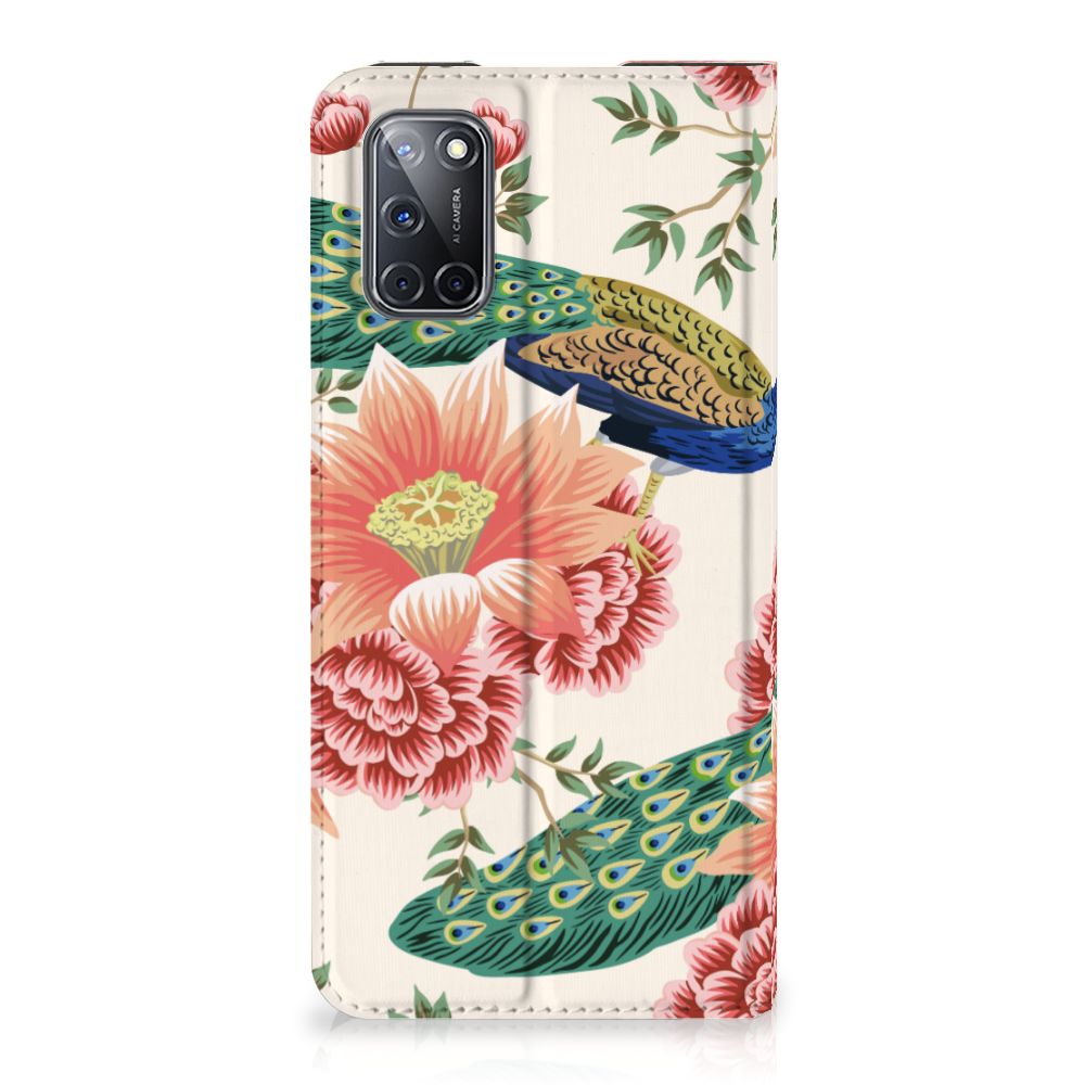 Hoesje maken voor OPPO A52 | A72 Pink Peacock - B2C Telecom