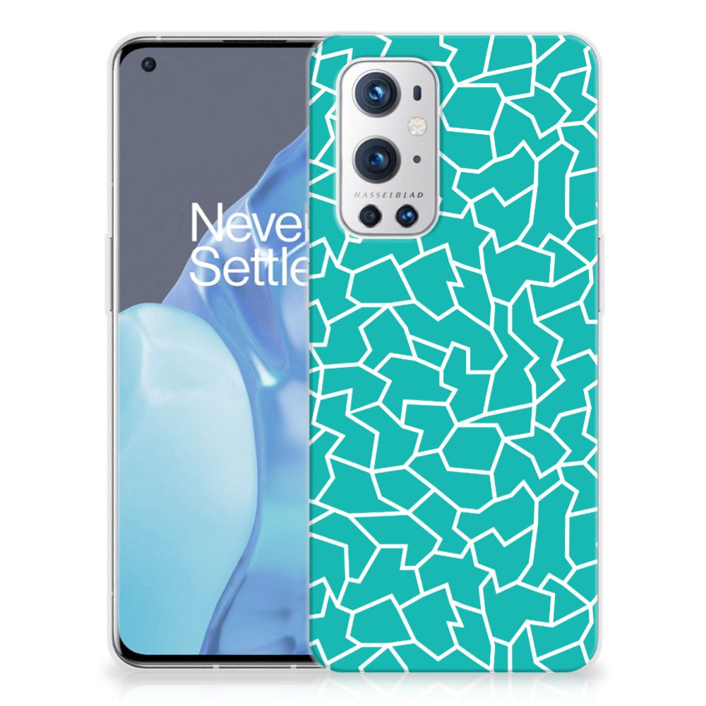 OnePlus 9 Pro Hoesje maken Cracks Blue B2C Telecom