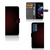 Motorola Edge 20 Pro Telefoon Hoesje Geruit Rood met ruimte voor 3 pasjes in een minimalistisch design.