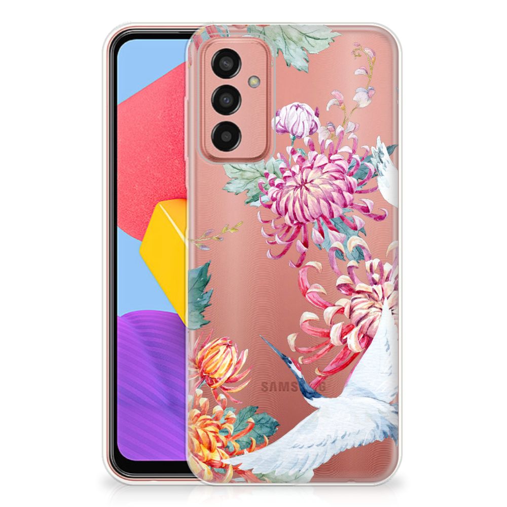 Samsung Galaxy M13 | M23 TPU Hoesje Bird Flowers