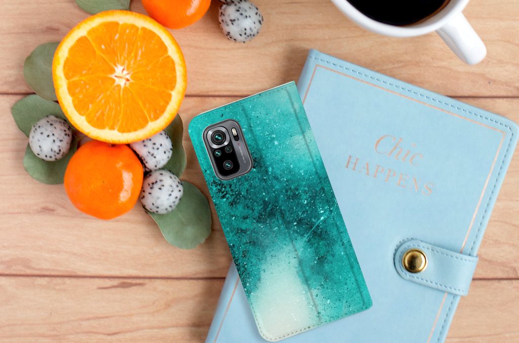 Bookcase Xiaomi Redmi Note 10 4G | 10S | Poco M5s Painting Blue - B2C Telecom