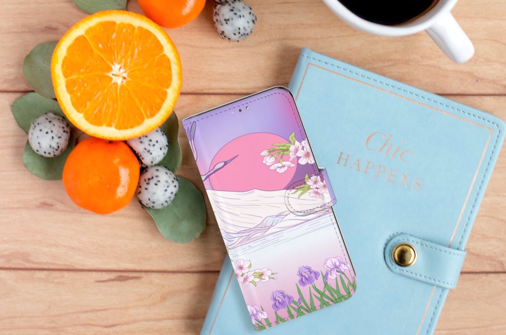 Samsung Galaxy A32 4G Telefoonhoesje met Pasjes Bird Flying