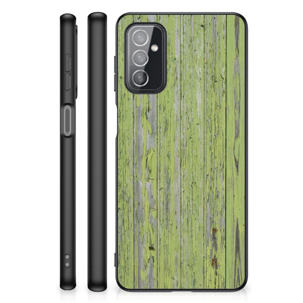 Samsung Galaxy M52 Houten Print Telefoonhoesje Green Wood B2C Telecom