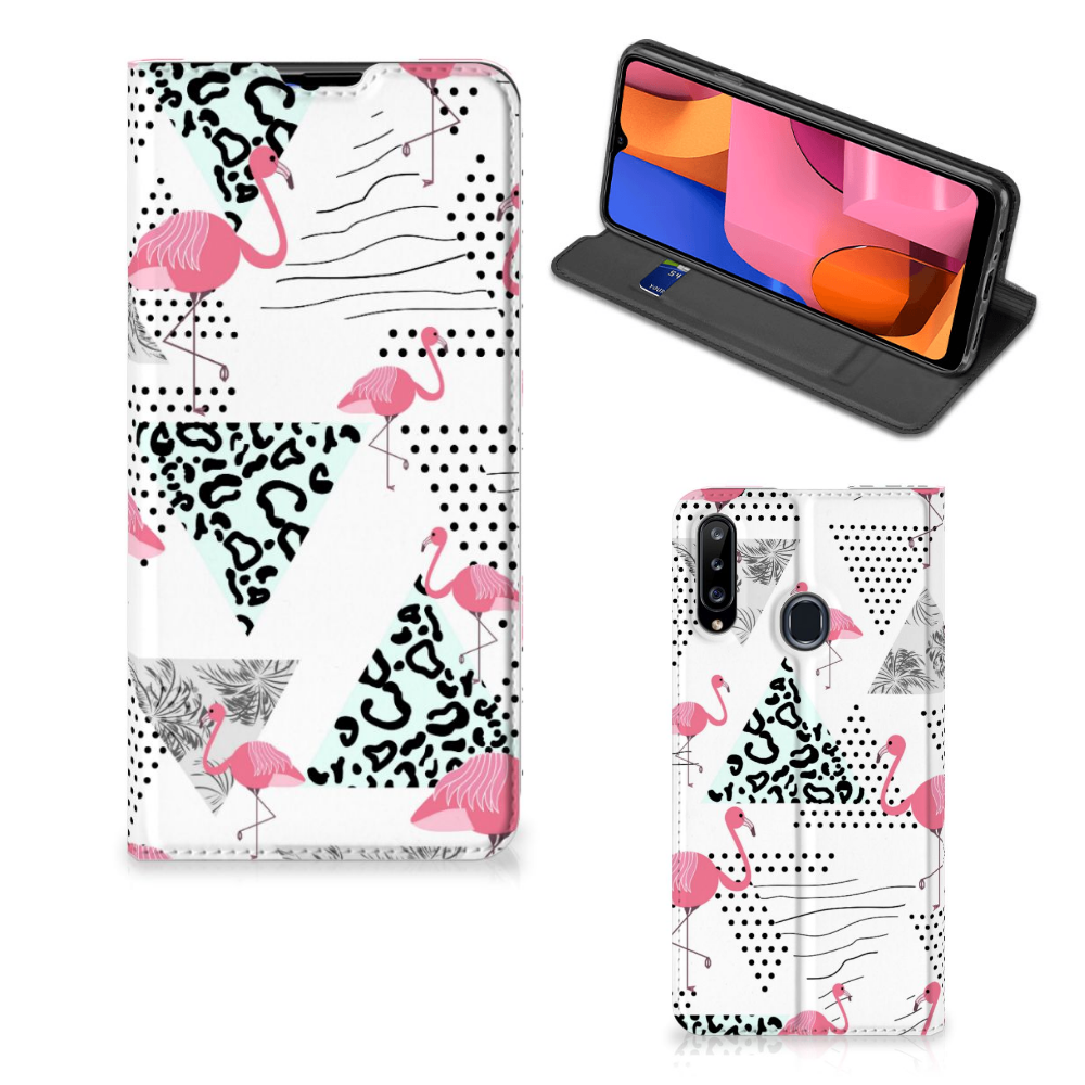 Samsung Galaxy A20s Hoesje maken Flamingo Triangle - B2C Telecom