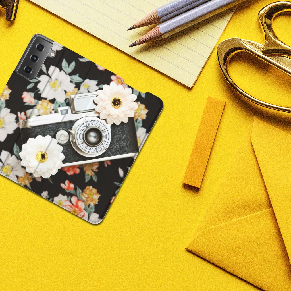Samsung Galaxy S21 Stand Case Vintage Camera