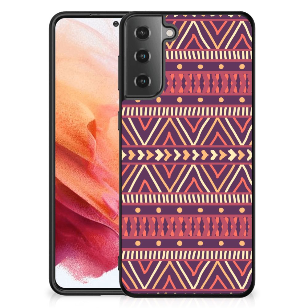 Samsung Galaxy S21 Back Case Aztec Paars