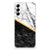 Samsung Galaxy A14 5G TPU Siliconen Hoesje Marmer Wit Zwart - Origineel Cadeau Man design met zwartwit marmer.