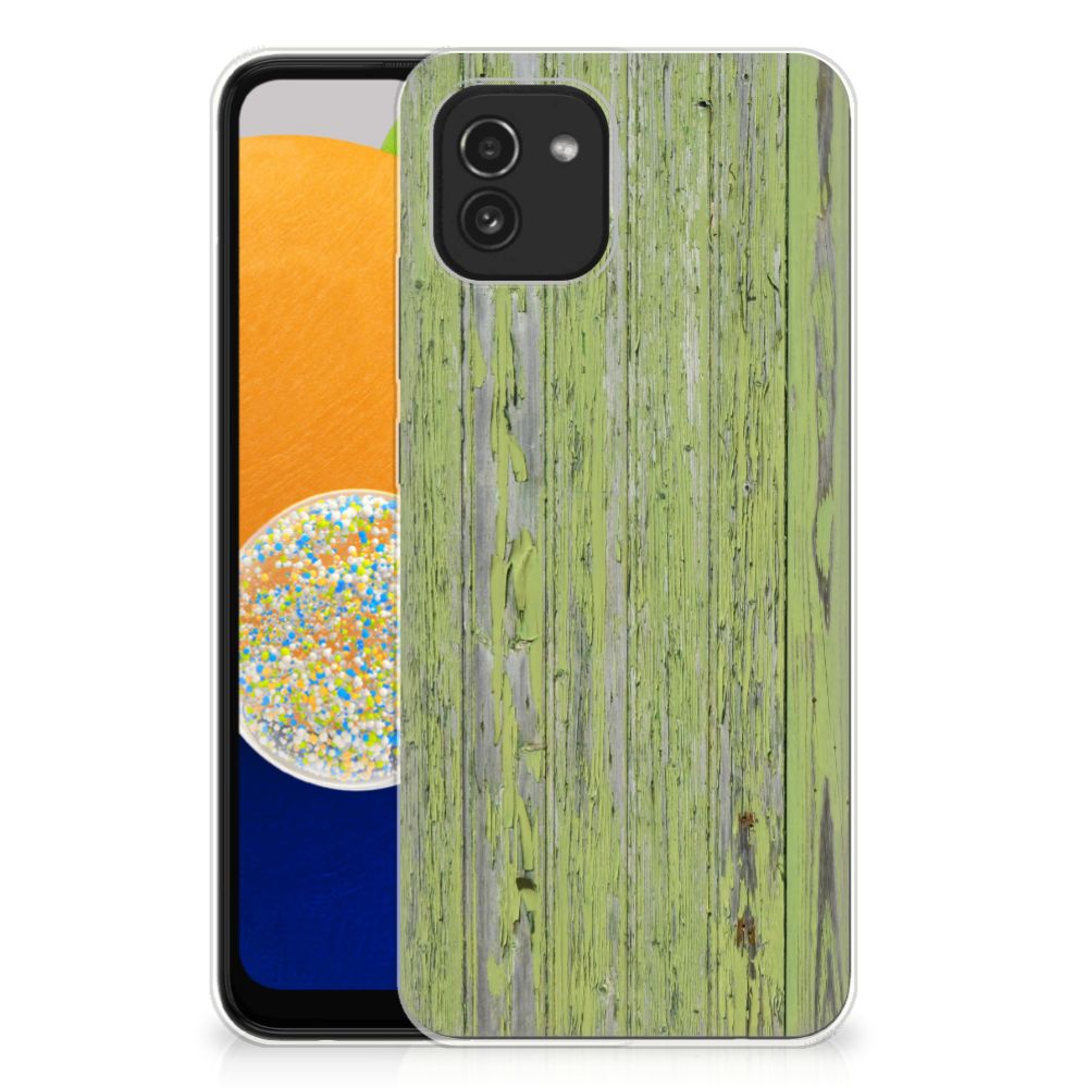 Samsung Galaxy A03 Bumper Hoesje Green Wood B2C Telecom