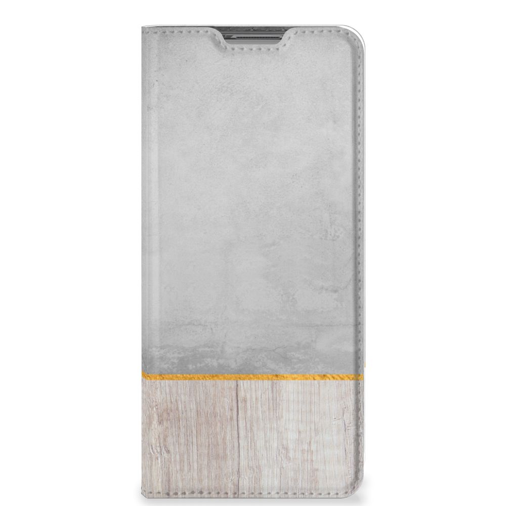 OPPO Find X5 Book Wallet Case Wood Concrete - B2C Telecom
