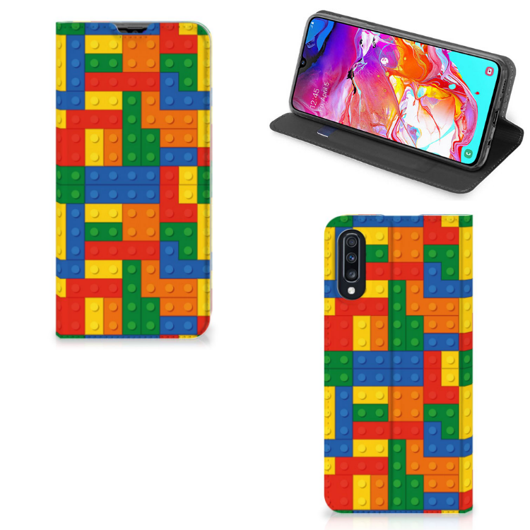 Samsung Galaxy A70 Hoesje met Magneet Blokken