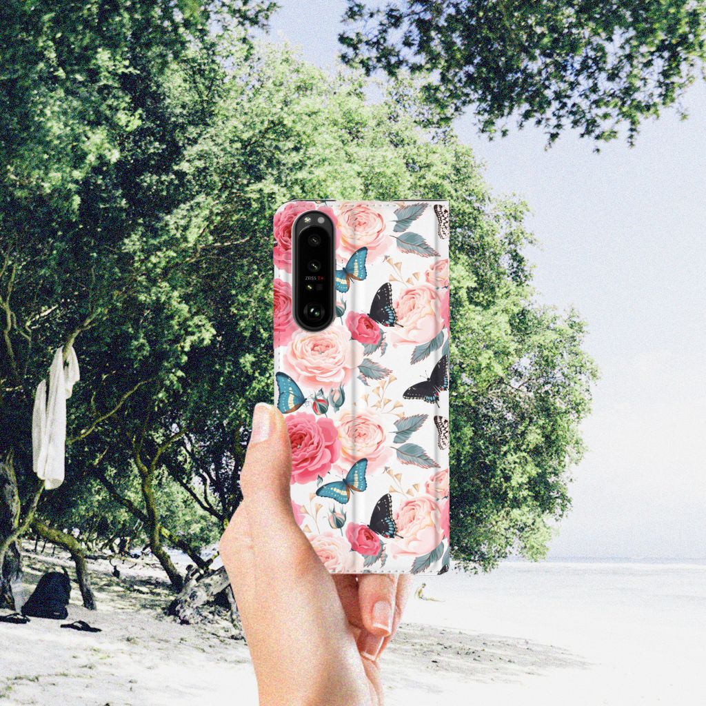 Sony Xperia 5 III Smart Cover Butterfly Roses - B2C Telecom