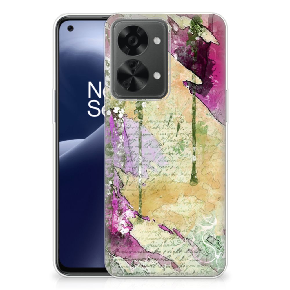 Hoesje maken OnePlus Nord 2T Letter Painting B2C Telecom