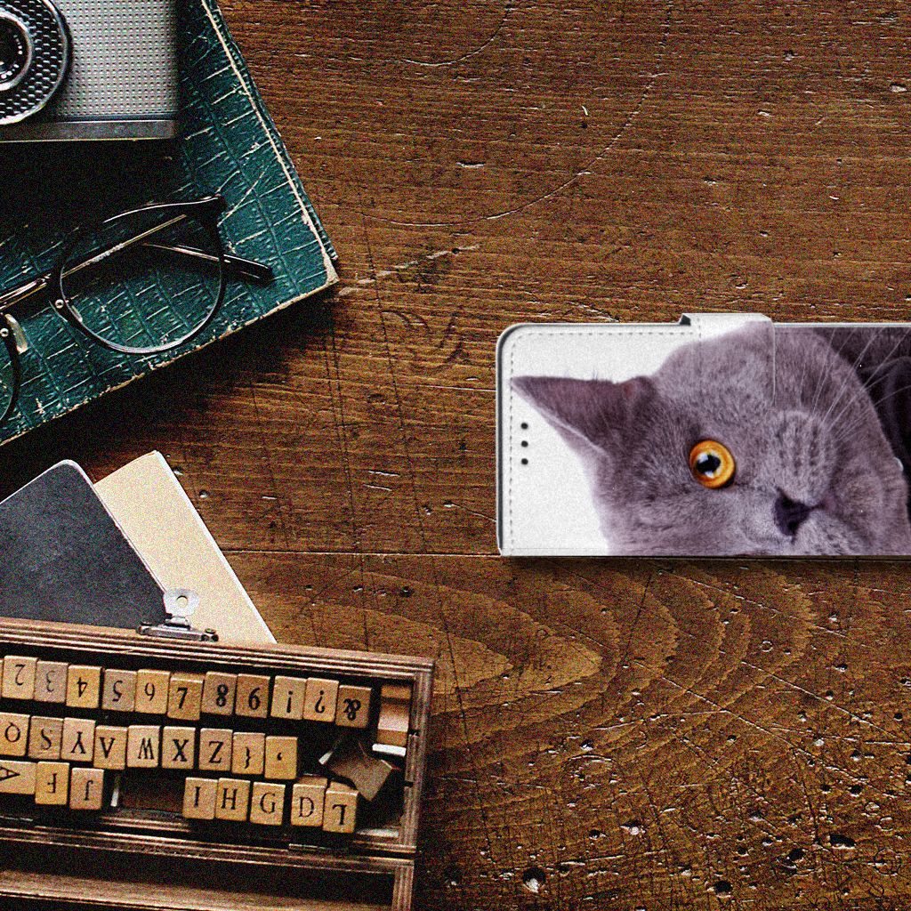 Xiaomi Mi 9 SE Telefoonhoesje met Pasjes Kat