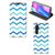 Xiaomi Mi Note 10 Lite Hoesje met Magneet Zigzag Blauw - B2C Telecom