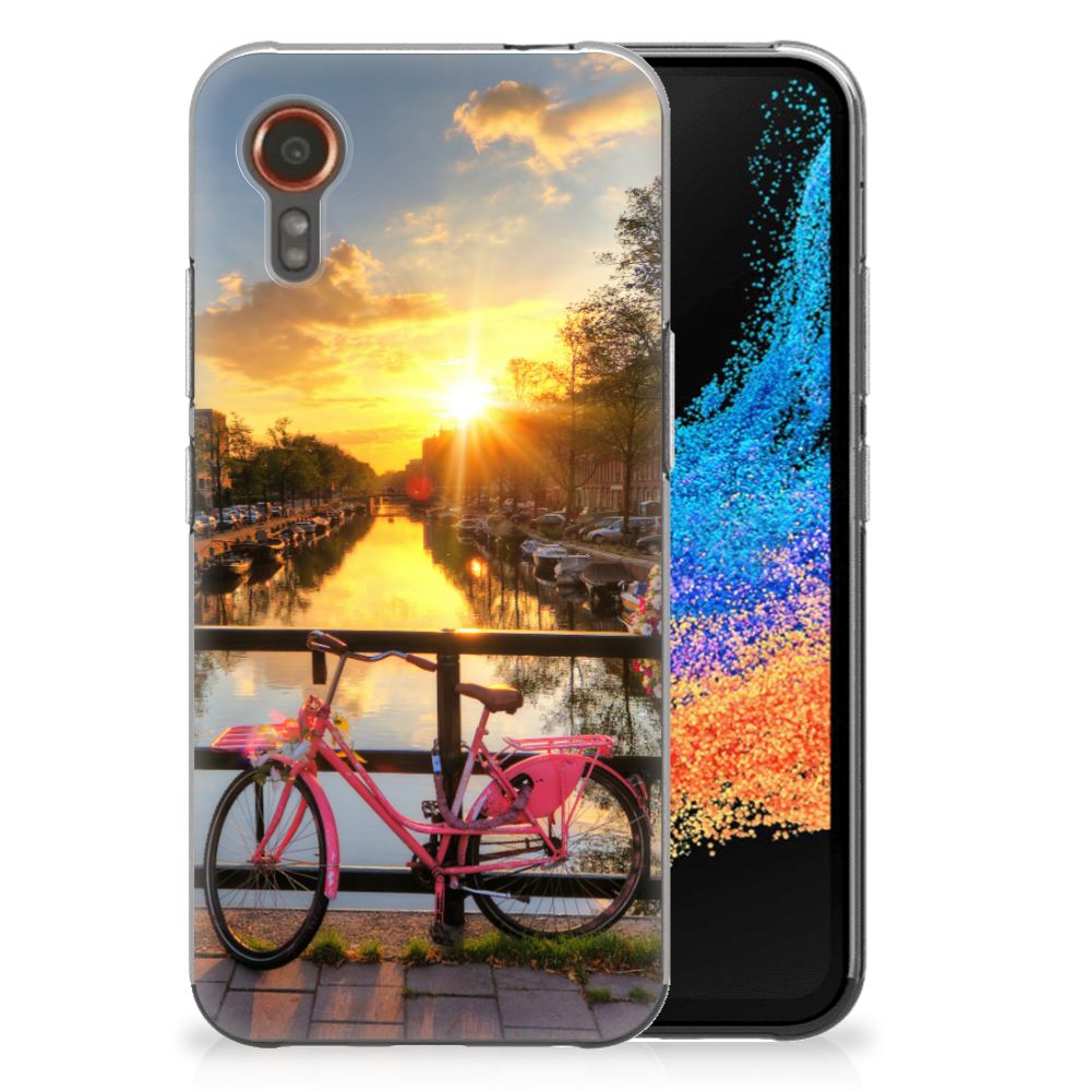 Samsung Galaxy Xcover 7 Siliconen Back Cover Amsterdamse Grachten