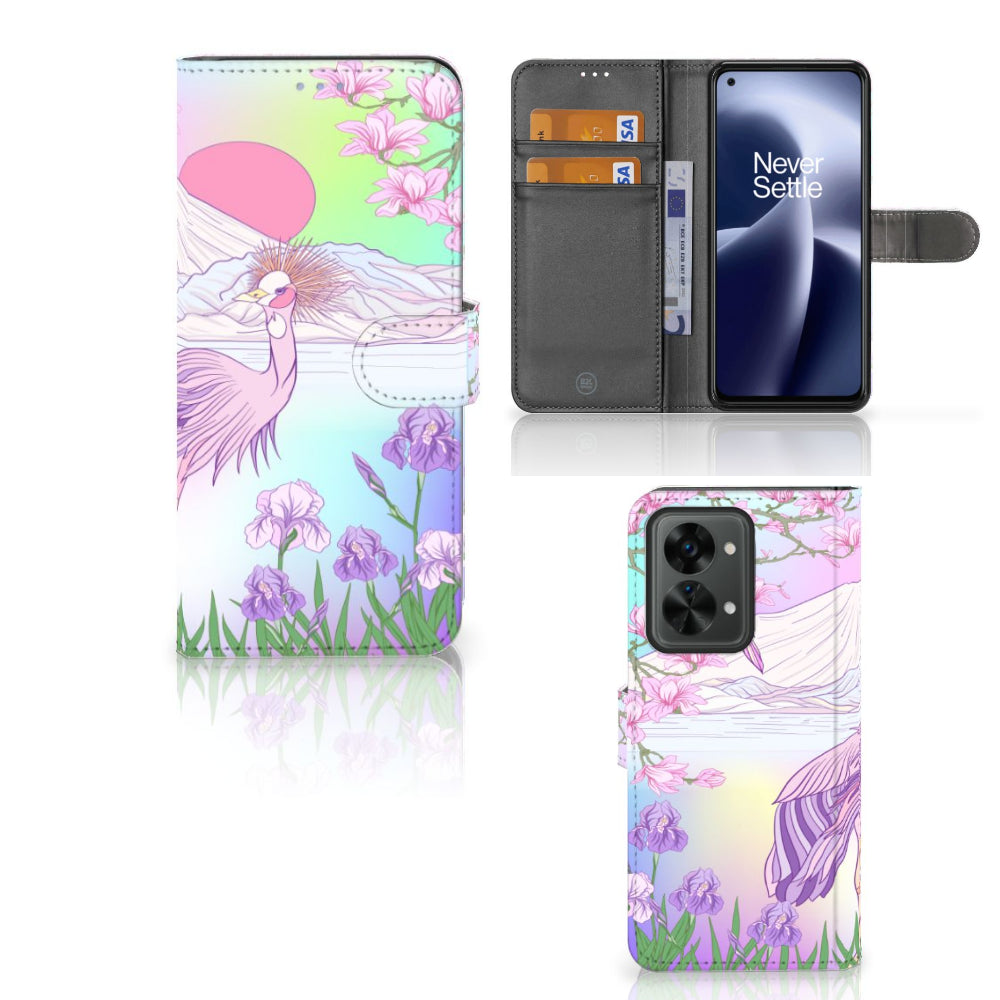 OnePlus Nord 2T Telefoonhoesje met Pasjes Bird