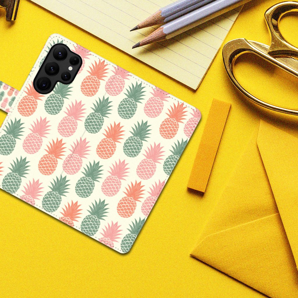 Samsung Galaxy S23 Ultra Book Cover Ananas