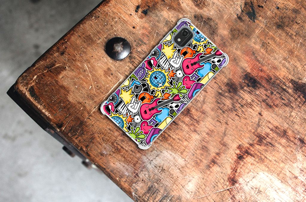 Nokia C2 2nd Edition Anti Shock Bumper Case Punk Rock B2C Telecom