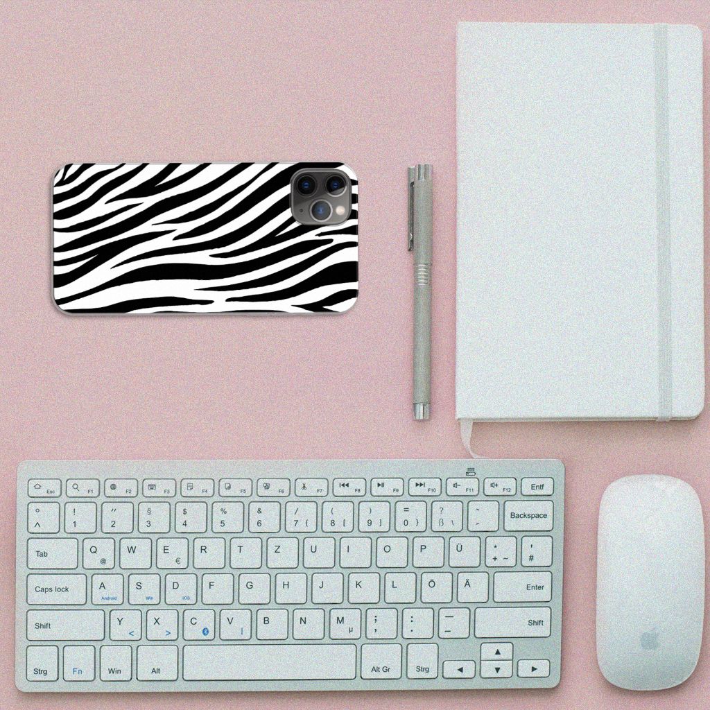 Apple iPhone 11 Pro Max TPU Hoesje Zebra