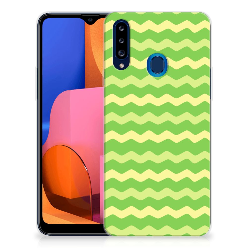 Samsung Galaxy A20s TPU bumper Waves Green B2C Telecom