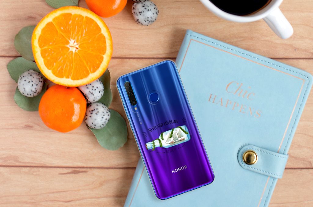 Honor 20 Lite Telefoonhoesje met Naam Boho Bottle