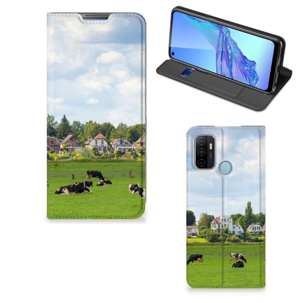 OPPO A53 | A53s Hoesje maken Koeien - B2C Telecom