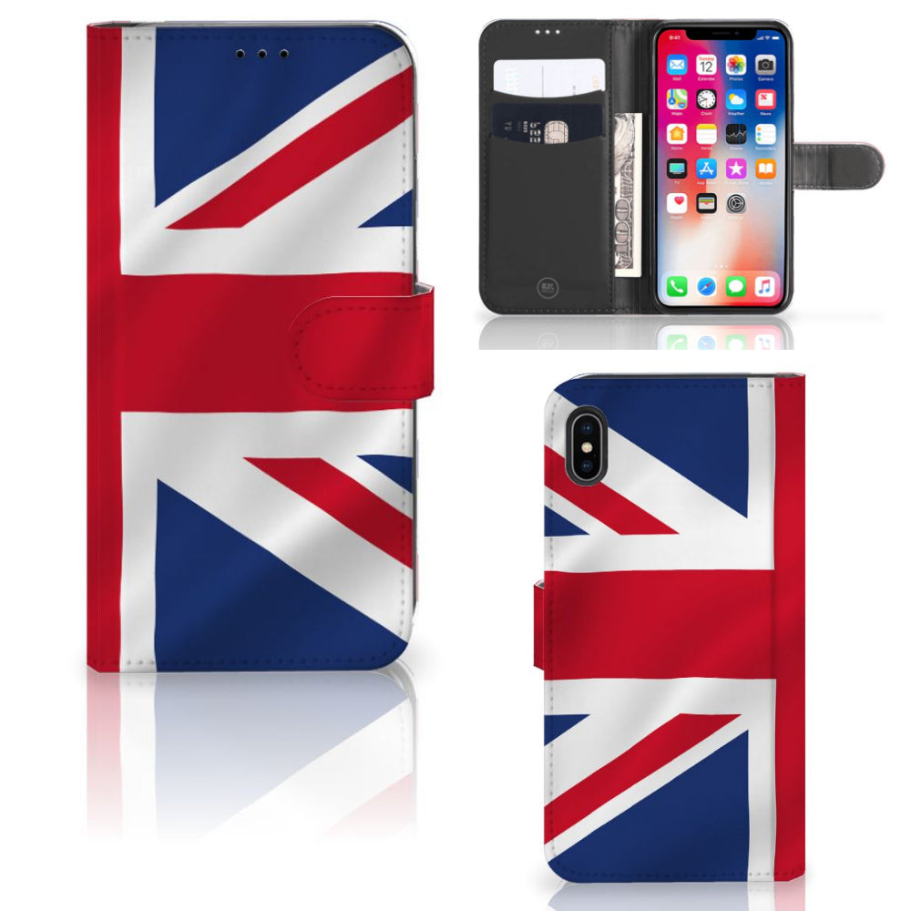 Apple iPhone Xs Max Bookstyle Case Groot-Brittannië