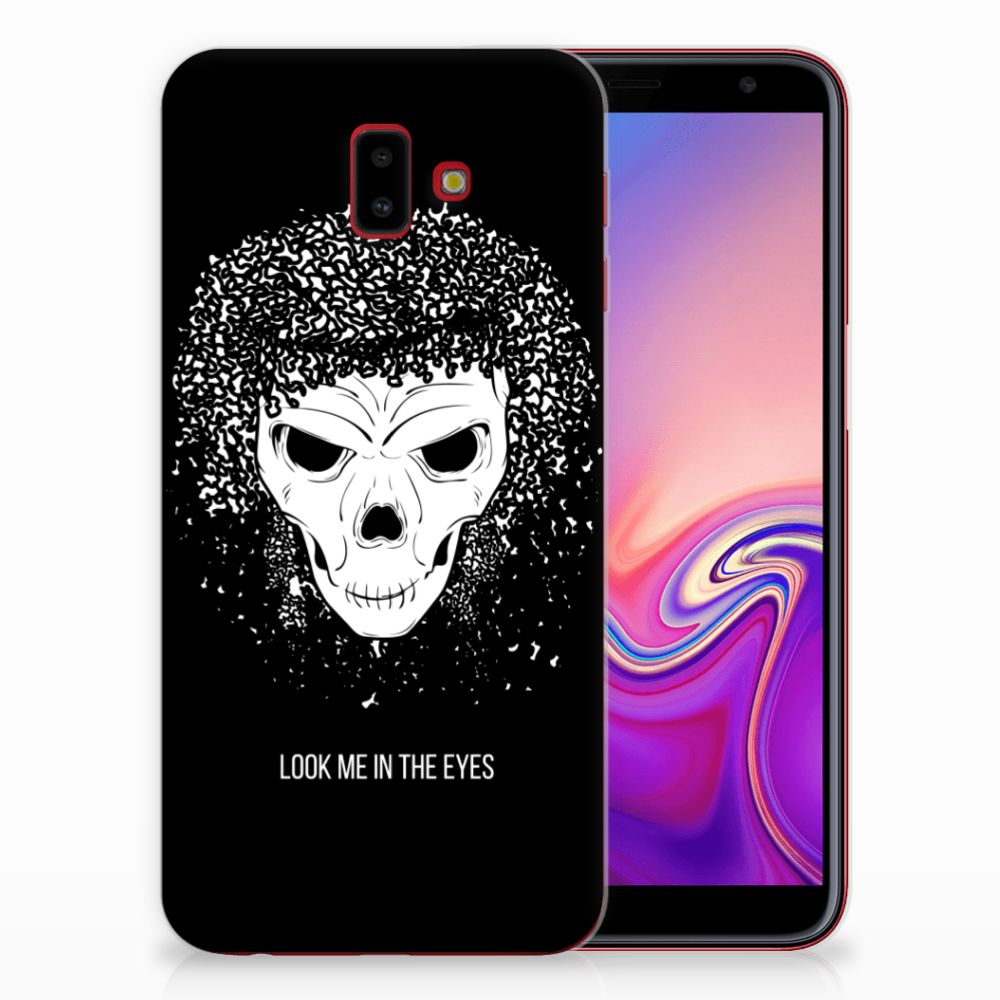 Silicone Back Case Samsung Galaxy J6 Plus (2018) Skull Hair