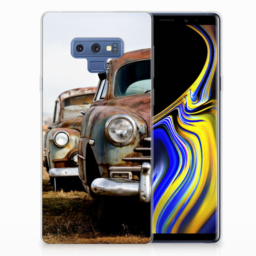 Samsung Galaxy Note 9 Siliconen Hoesje met foto Vintage Auto